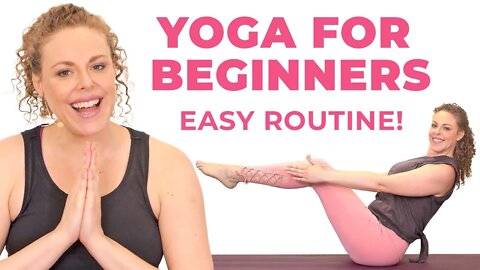 Yoga for Beginners, Easy Routine for Lazy Days 😴 Hip Openers & Stretching