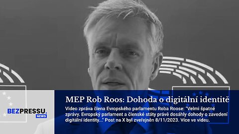 MEP Rob Roos: Dohoda o digitální identitě