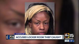 Woman accused of stealing from a locker room in Chandler