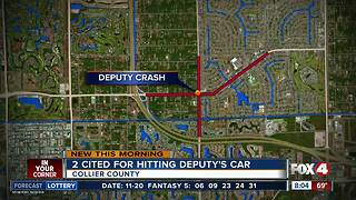 Two cited for hitting Collier County deputy's patrol car