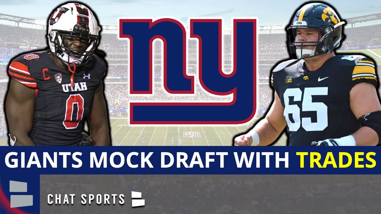 Giants Mock Draft With TRADES Latest New York Giants 2022 NFL Mock