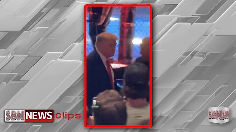 Here is President Trump as He Arrives on the Floor at UFC 264 in Vegas - 2362