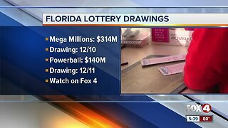 Mega Millions jackpot rises to $314 million for Tuesday's drawing