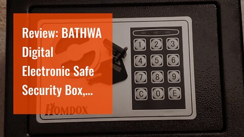 Review: BATHWA Digital Electronic Safe Security Box, Steel Deposit Safe for Home & Office, Cabi...