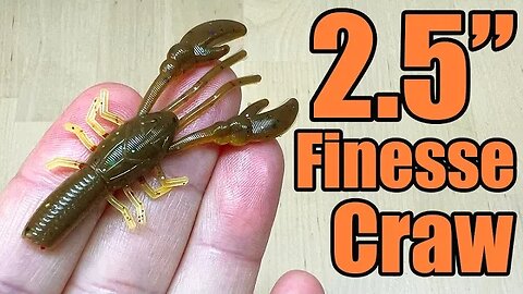 2.5" Finesse Craw - Great for Largemouth and Smallmouth Bass