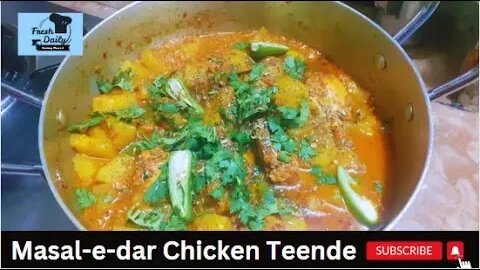 Teende Chicken | Yummy recipe for sabzi lovers | Fresh Daily @cookingchannel669