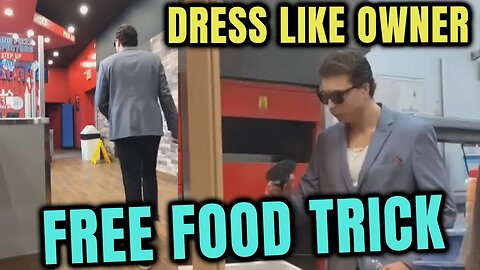 🍕Free Food Trick - Dress as the Owner🍕