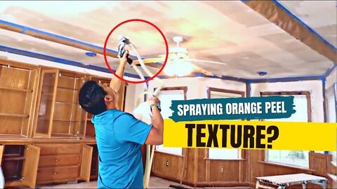 Orange Peel Ceiling Texture? | Spraying Texture with the Graco RTX 900 | My Fixer upper House Pt 5