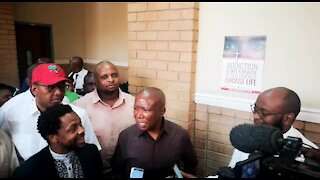 SOUTH AFRICA - Johannesburg - Malema and Ndlozi in court for assault (Video) (KVi)
