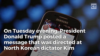 Trump Uses Twitter To Threaten Kju With Red Button