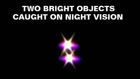 Two Bright Objects filmed over Las Vegas Nevada with a Night Vision Camera #shorts #viral #fyp
