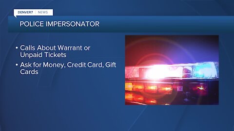 Police impersonator warning, scammer calling people