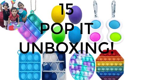 Unboxing 15 New Pop it 😍😍/ Reviewing Pop it Fidget! | Annezasalus