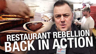 Rebellious restaurateurs link up for barbecue protest in Alberta