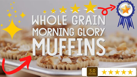 Whole Grain Morning Glory Muffins - Fun, Easy and Delicious Muffins