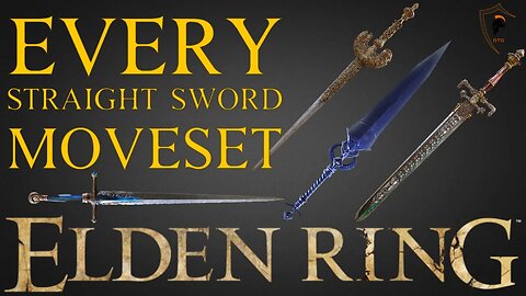 Elden Ring - Full Straight Sword Moveset Showcase (All 19 Straight Swords)