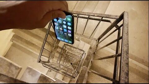Dropping an iPhone XS Down Crazy Spiral Staircase 300 Feet - Will It Survive?