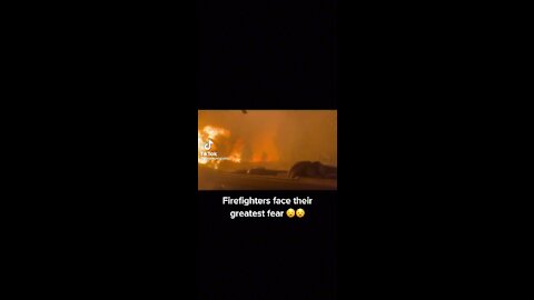 INTENSE Video Shows Firefighters Escape Wildfire