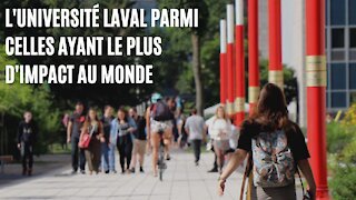 L'Université Laval se classe parmi les universités ayant le plus d'impact au monde