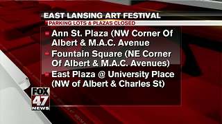 Road closures for East Lansing Art Fest