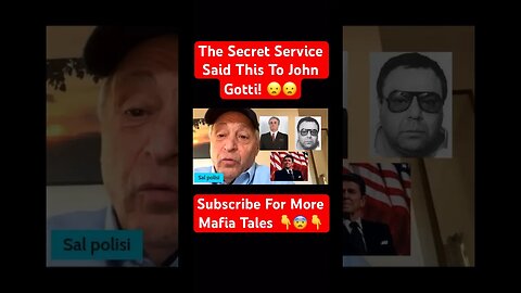 Sal Polisi On The Secret Service Said This To John Gotti! 😦😦 #johngotti #president #mafia #crime