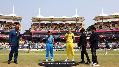 India vs Australia Toss Pat Cummins calls won the Toss Australia will bat first #CWC23 #INDvAUS