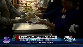 Salvation Army volunteers prepare to serve more than 2,000 people on Thanksgiving