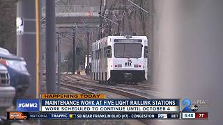 Maintenance work at five Light Raillink stations