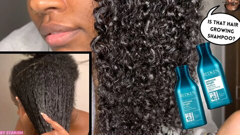 Trying Redken Extreme Length Shampoo for Length Rentention| Waist Length Natural Hair