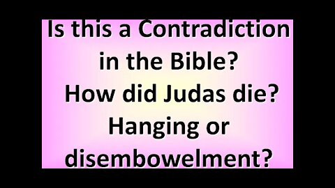 How did Judas die?