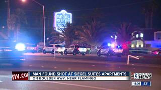 Man shot and killed at Siegel Suites