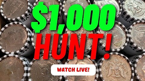 $1,000 Half Dollar HUNT! Coin Roll Hunting for Silver Coins