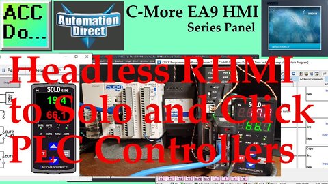 C-More EA9 HMI Series to Solo and Click PLC Controllers