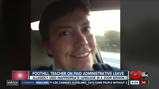Foothill Teacher on paid administrative leave for allegedly using inappropriate language