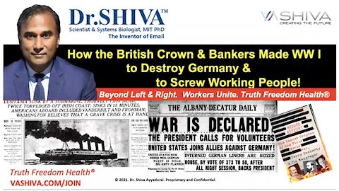 How the British Crown & Bankers MADE WW I to Destroy Germany & Screw Working People.