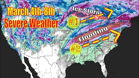 Potential Ice Storm, Damaging Winds & Flooding Coming! - The WeatherMan Plus Weather Channel