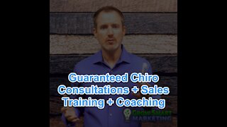 Guaranteed Chiro Consultations + Sales Training + Coaching
