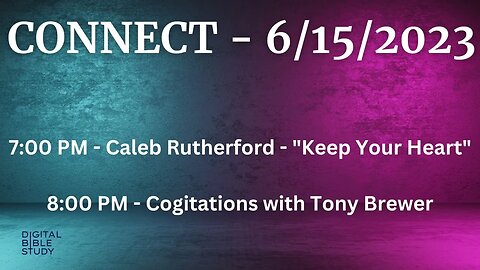 CONNECT and Cogitations - Rutherford and Brewer - 6/15/2023