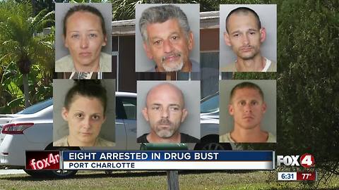 SWAT raid yields 8 arrests on drug charges in Port Charlotte