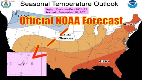 Official Winter Forecast From NOAA 2021-2022 - The WeatherMan Plus Weather Channel