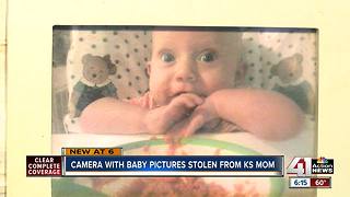 Kansas mom pleas for return of stolen photos of newborn who died