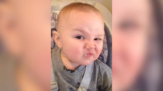 Watch As This Toddler Shows Off His Mad Face