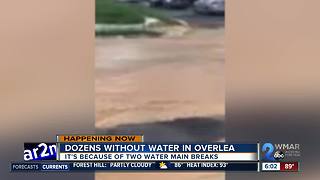 Water main break leaves 100+ residents without water