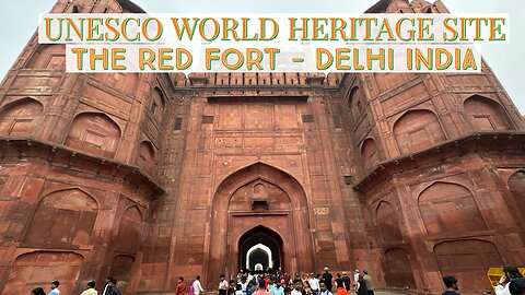 The Red Fort or Lal Qila - UNESCO World Heritage Site - Old Delhi India 2024