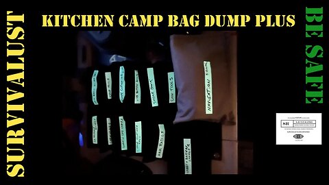 Kitchen Camping Bag Dump PLUS