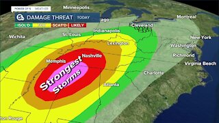 Power of 5 meteorologist Trent Magill gives update on strong storms expected this afternoon