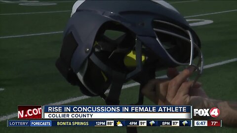 Rise in concussions in female athletics