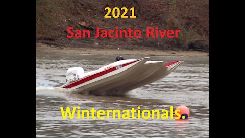 2021 San Jacinto River Winter Nationals Boat Racing 4K Drone Video