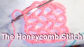 How to Crochet the Honeycomb Stitch