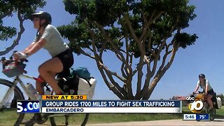 Group rides 1700 miles to fight sex trafficking